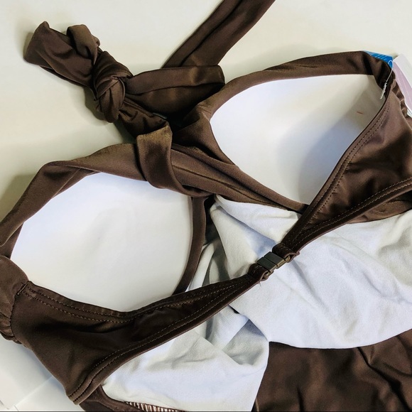 Agua Doce Chocolate Brown Cheeky One Piece Swim - Picture 5 of 14